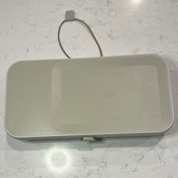 Compact Beige Electronics Storage Box - Picture 3 of 6